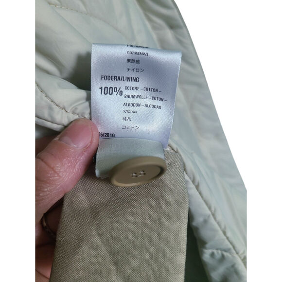 T_COAT Water Resistant Quilted Coat in Neutrals Size 44 US Medium - Picture 10 of 14